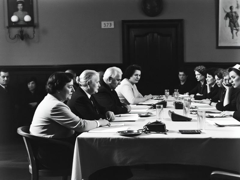 Historisk fotografi av internasjonal kvinnekonferanse